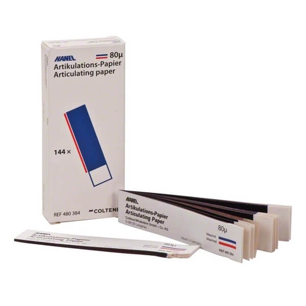 Roeko Articulating Paper 200 μm – Χαρτί άρθρωσης υψηλής ακρίβειας (Straight & Horseshoe)