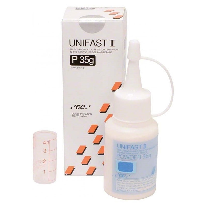 GC UNIFAST III Powder – Αυτοπολυμεριζόμενη Ακρυλική Ρητίνη σε Σκόνη με Τεχνολογία SURF

