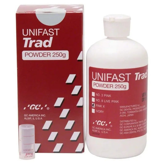 GC UNIFAST TRAD Powder – Αυτοπολυμεριζόμενη Ακρυλική Ρητίνη σε Σκόνη για Προσωρινές Αποκαταστάσεις

