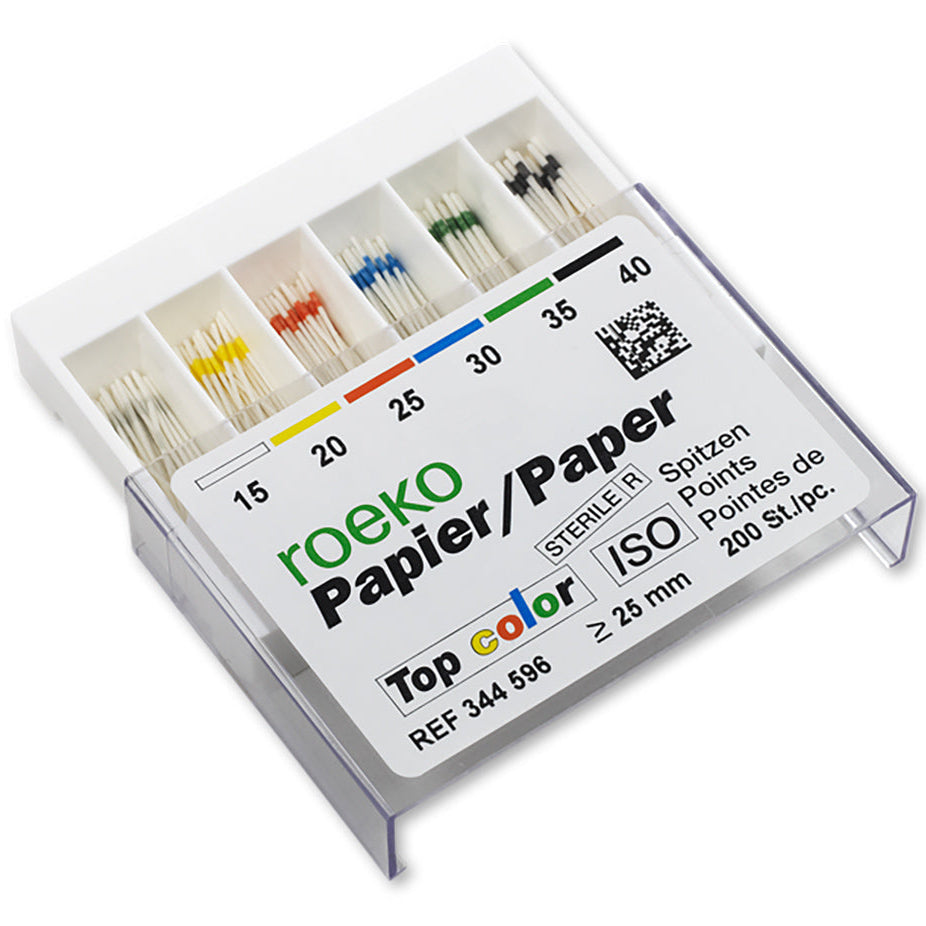 Roeko Paper Points Top Colour – Absorbent Sterile Paper Points