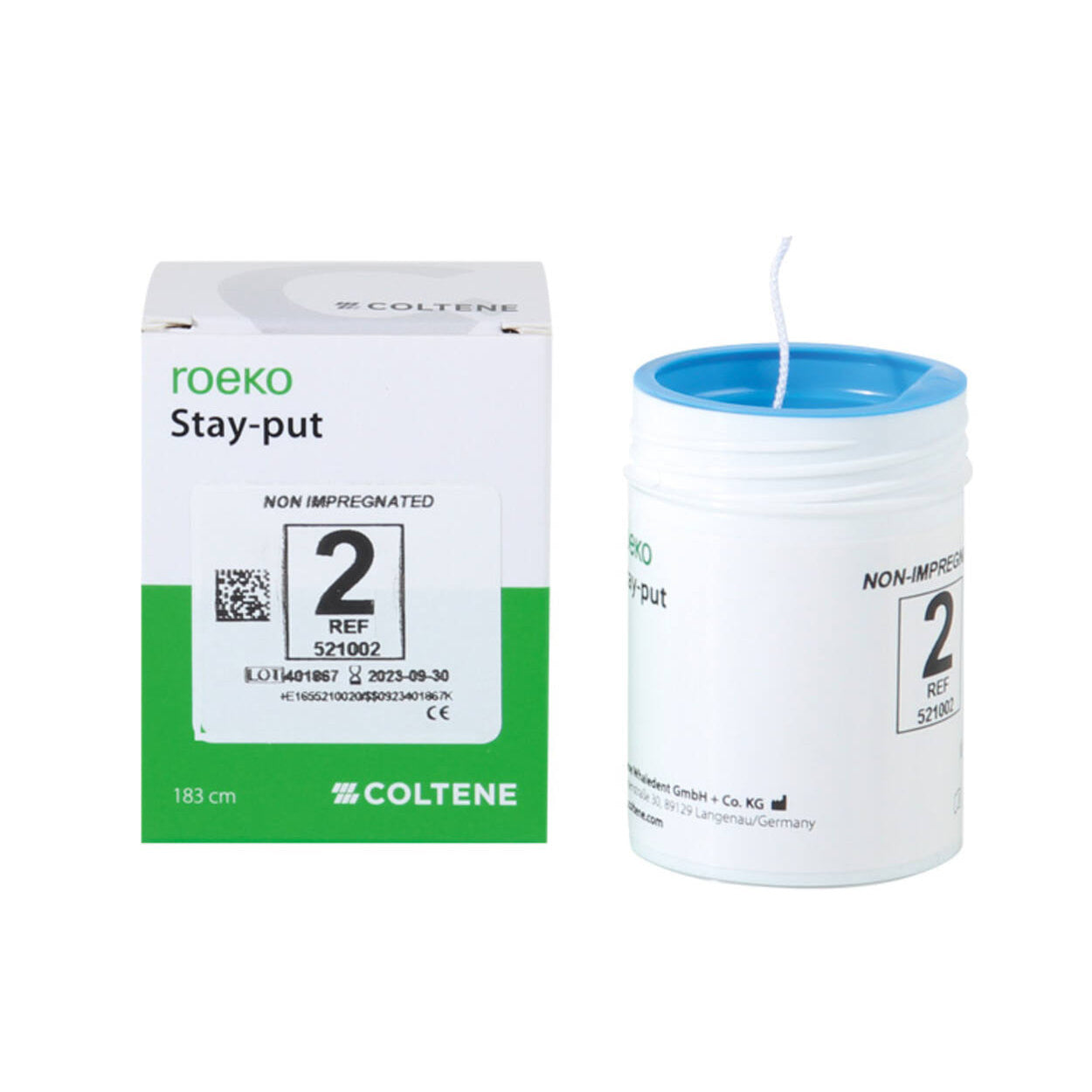 Roeko Retracto Braided – Πλεκτό νήμα απομάκρυνσης ούλων χωρίς εμποτισμό (225 cm)
