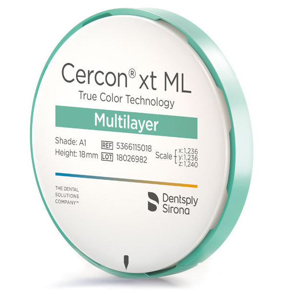 Cercon XT ML Discs (Sirona – Πολυστρωματικοί Δίσκοι Ζιρκονίου Υψηλής Διαφάνειας)