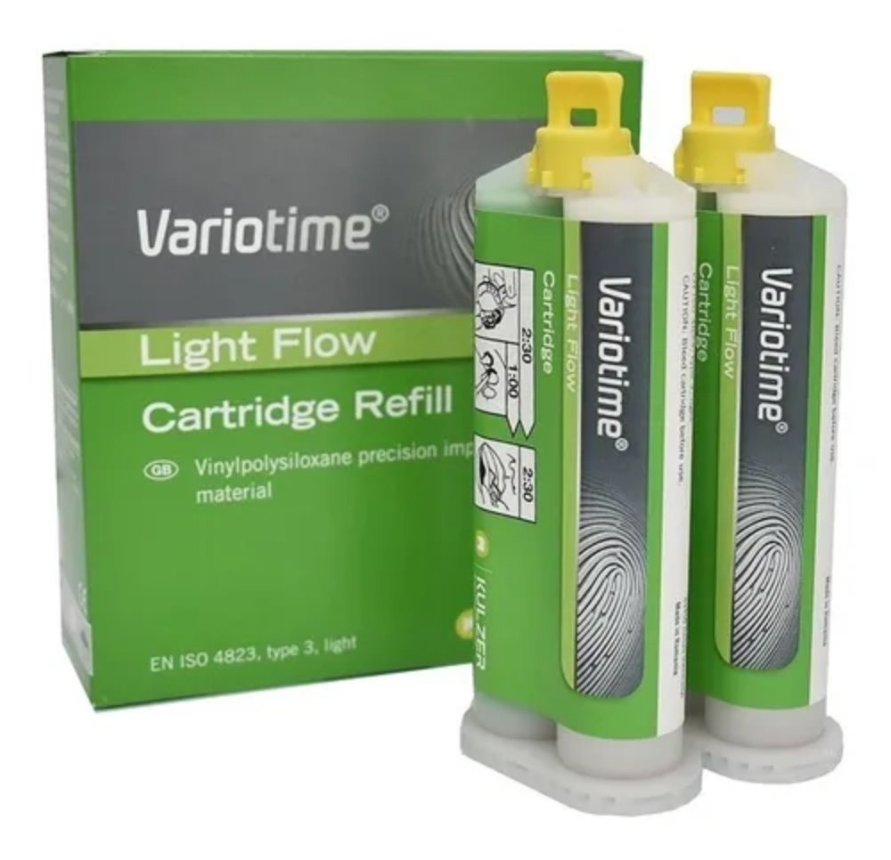 Variotime® – VPS Precision Impression Material (2×50ml Cartridges)