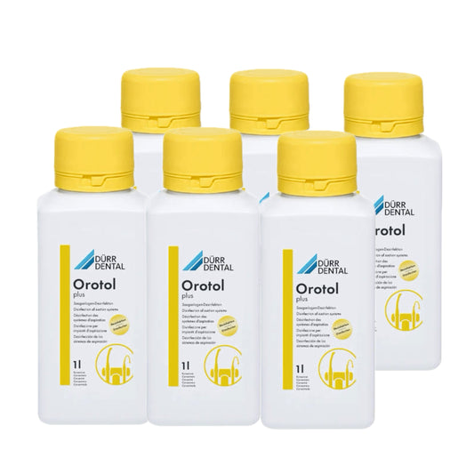 6pcs Dürr Dental Orotol® Plus – Concentrated Disinfectant for Suction Units 1 L